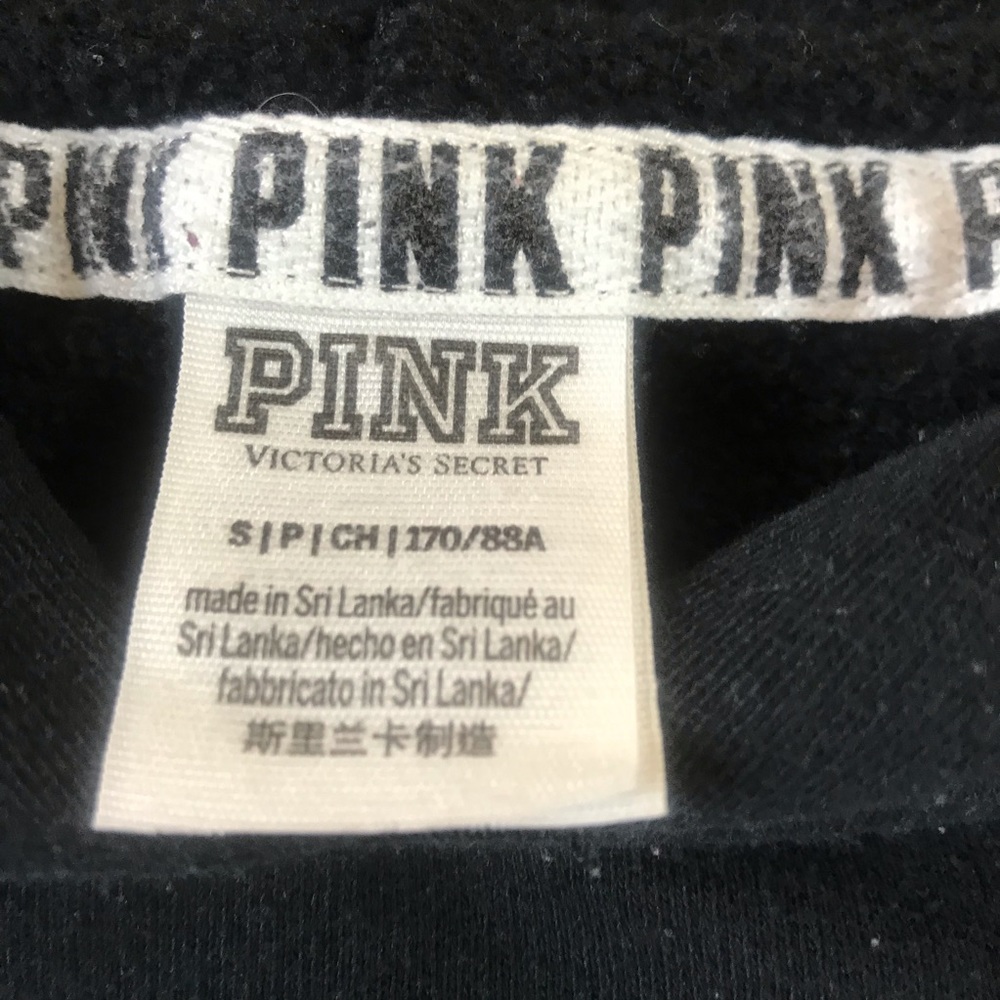 PINK Victoria’s Secret Cropped Hoodie Sweatshirt - Picture 3 of 4